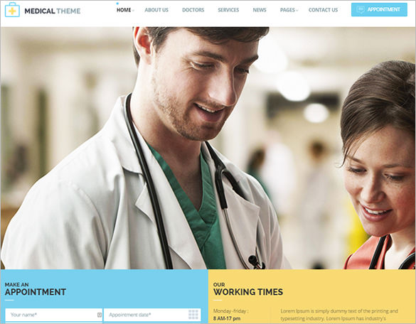 health medical responsive html template