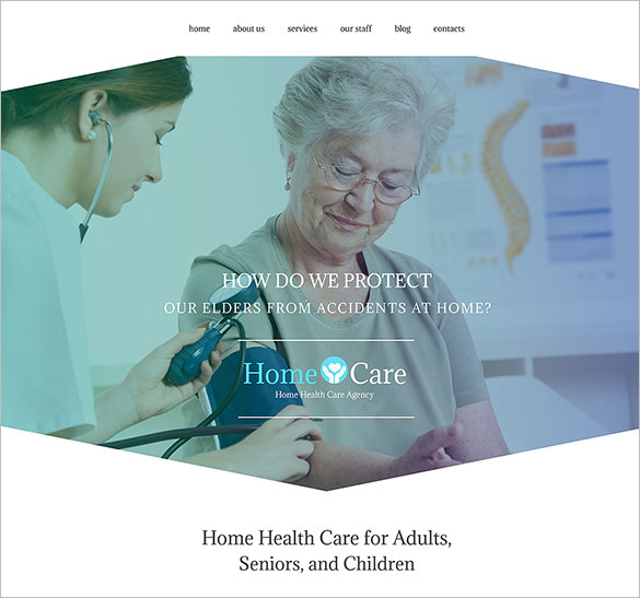 home care health bootstrap theme