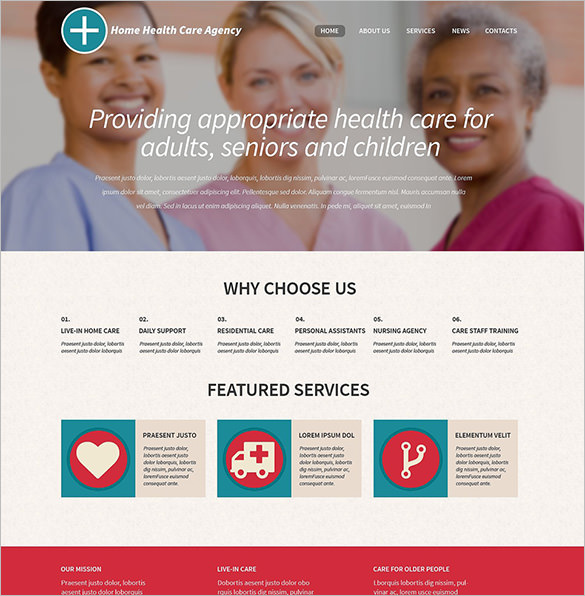 bootstrap theme for healthcare professionals