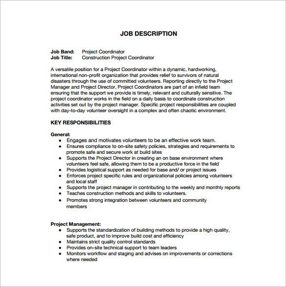 Job Description In English Pdf Dam Construction Management Mobile Legends