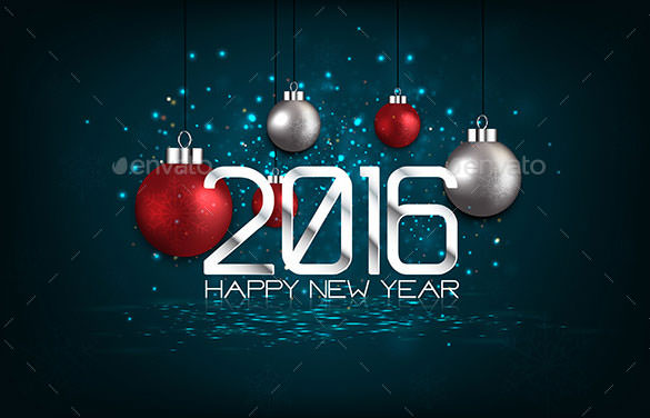 30 New Year Greeting Card Templates Free PSD EPS Ai Illustrator 