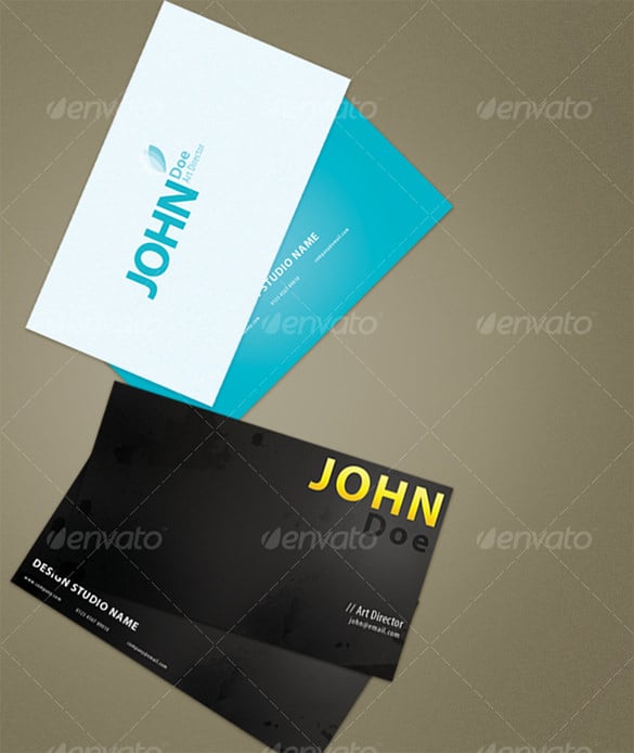 simple and grunge business cards