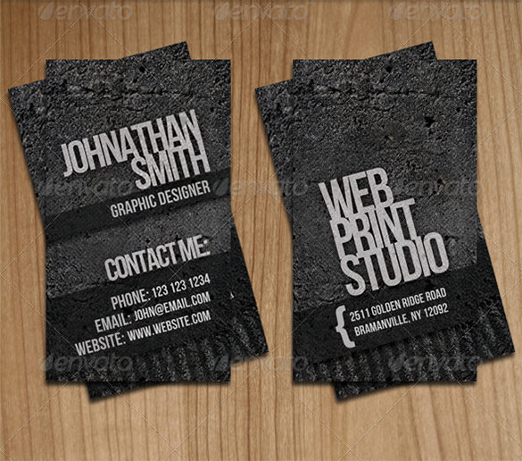 professional grunge business card