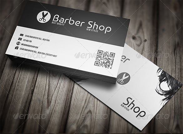 27 Barber Business Card Templates Pages Indesign Word