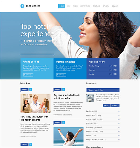 health care psd template