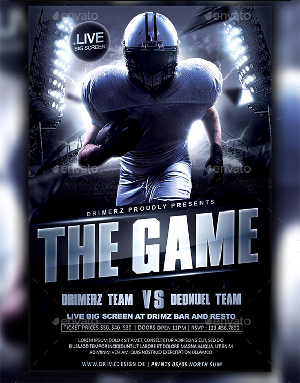 free football flyer templates microsoft word