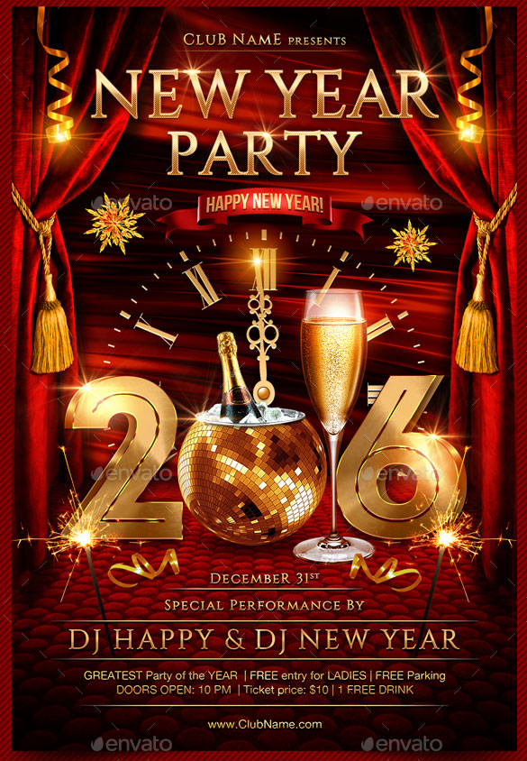 Free New Years Eve Flyer Template For Your Needs