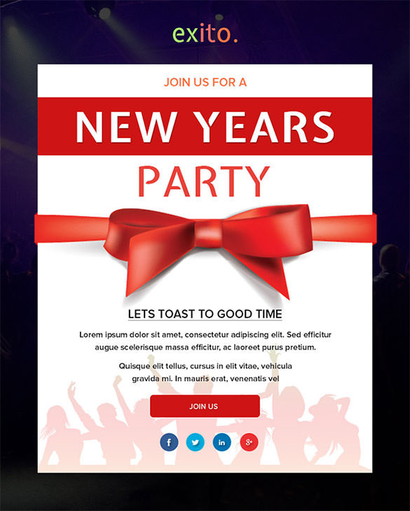 Happy New Year Email Template