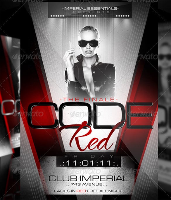 code-red-party-flyer