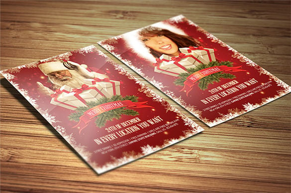 red-christmas-flyer-template