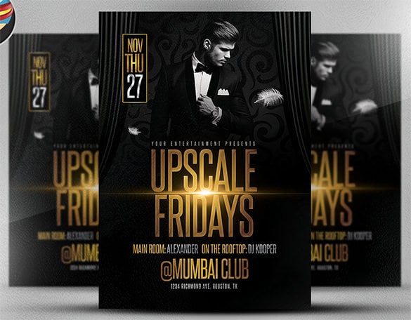 upscale fridays flyer template