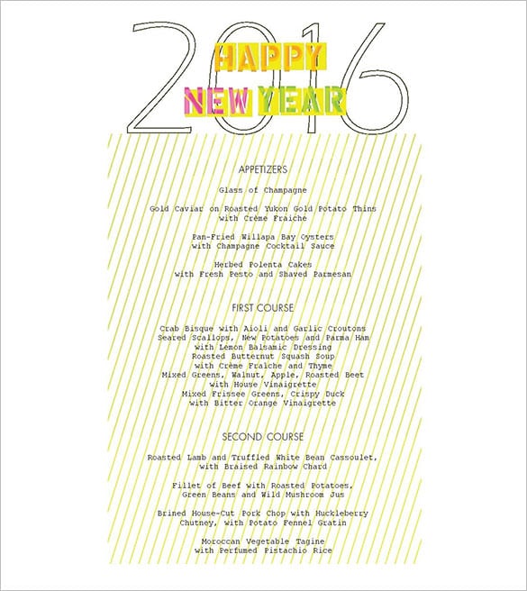 printable-white-elegant-new-years-menu-template
