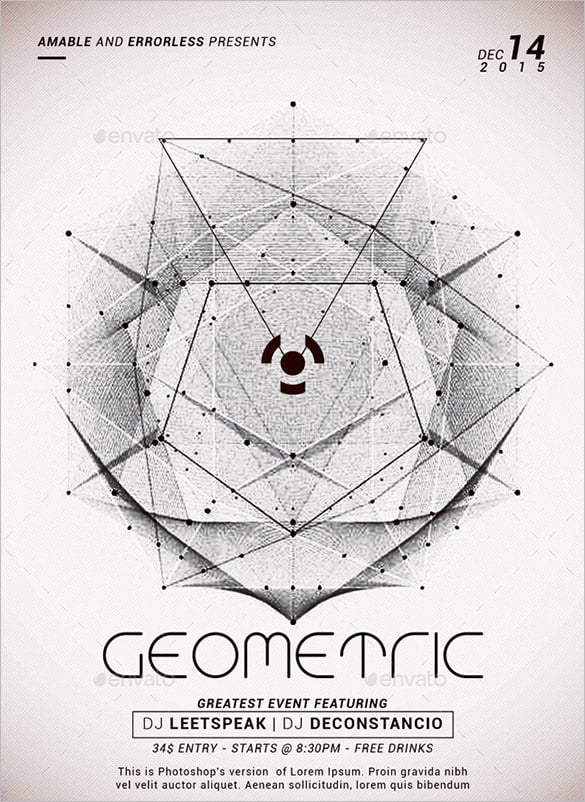 geometric flyer