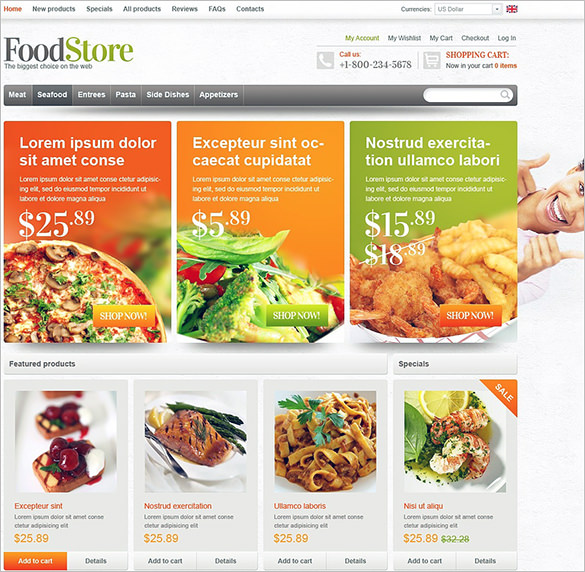 22+ Restaurant ZenCart Themes & Templates