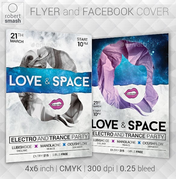 space music flyer