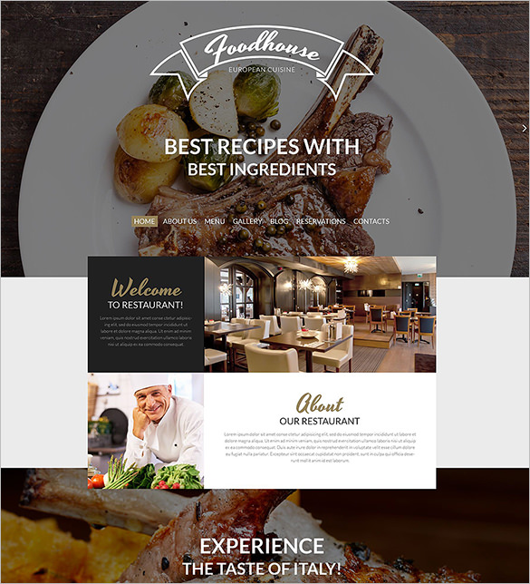 20  Restaurant PHP Themes Templates