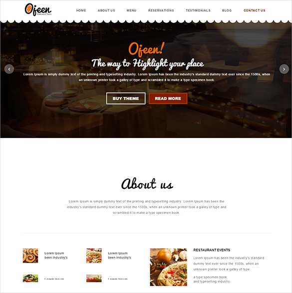 20+ Restaurant PHP Themes & Templates