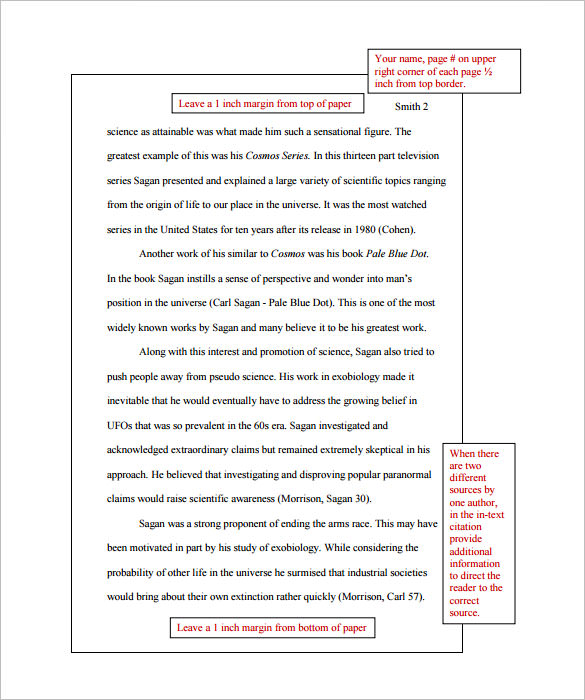 mla style research paper template pdf printable download