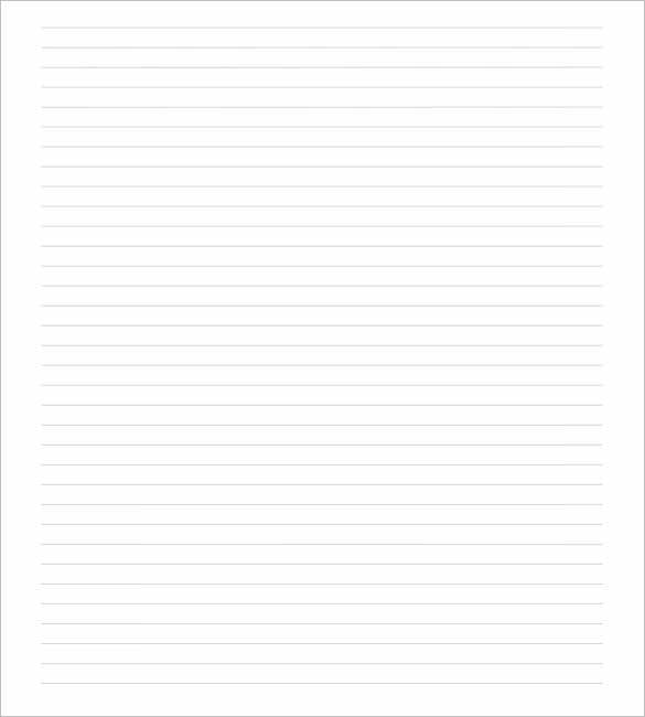 college ruled a4 size paper line template download