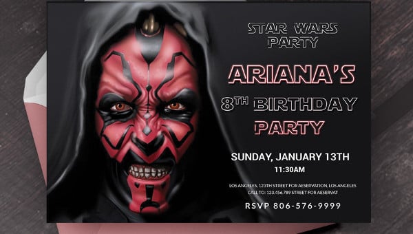 20 star wars birthday invitation template word psd publisher free premium templates