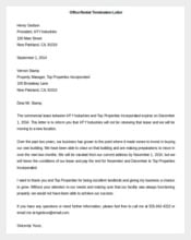 Office Rental Termination Letter Template