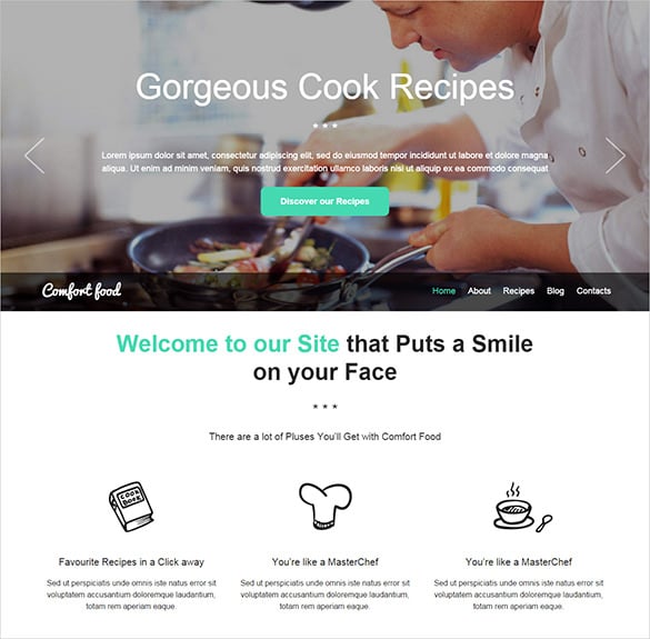food-restaurant-one-page-website-psd-template