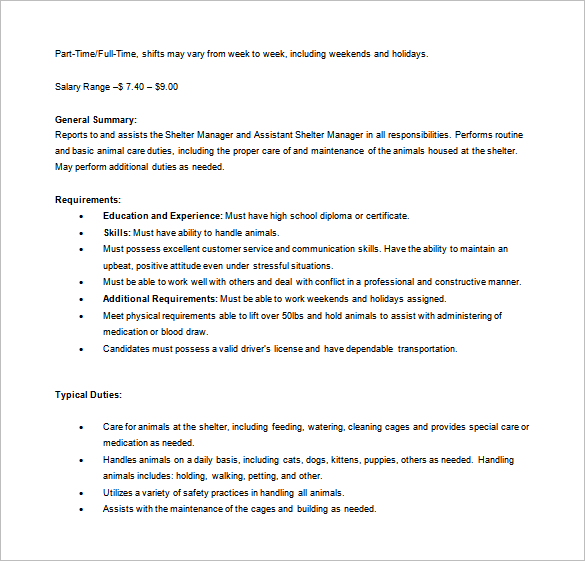 9+ Assistant Manager Job Description Templates Free Sample, Example