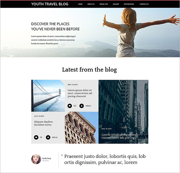 16+ Travel Blogs Themes & Templates