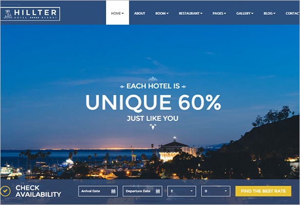 hotel booking drupal theme