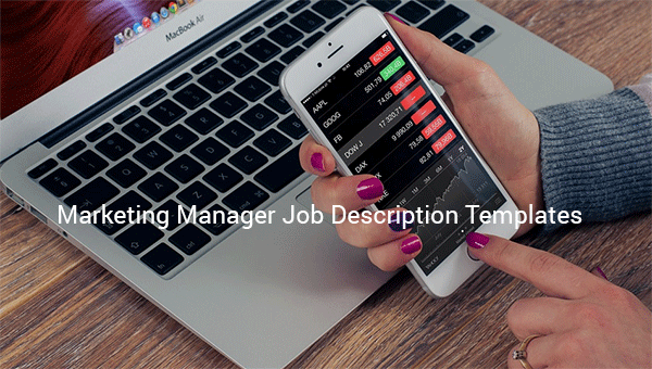 marketing manager job description template