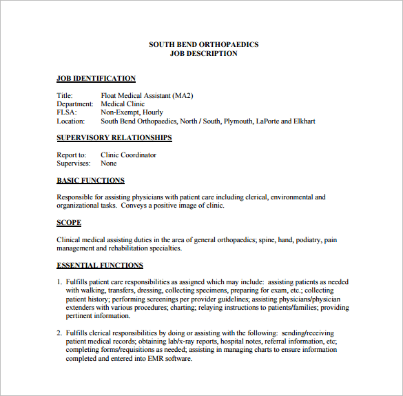 school copy assistant job description