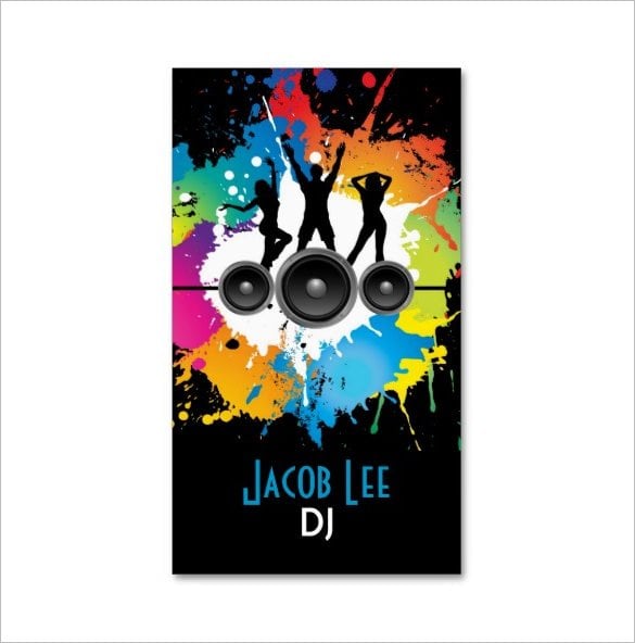 party people djs business card