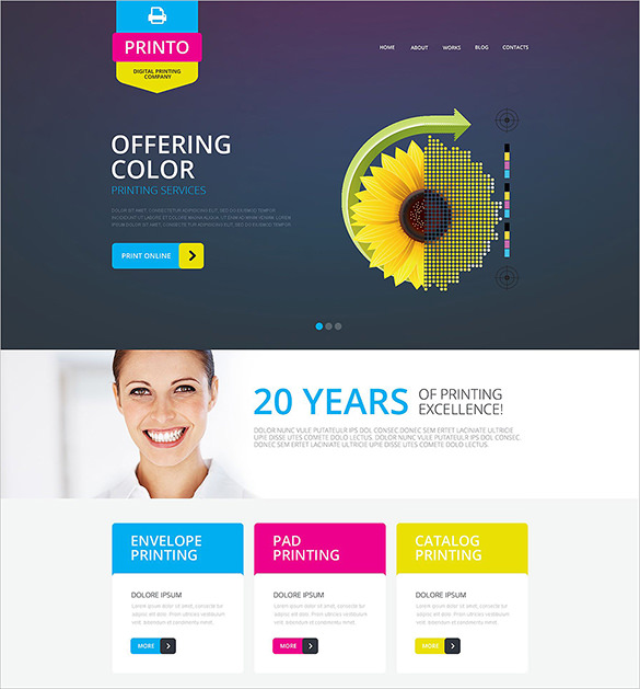 photography print shop website bootstrap template