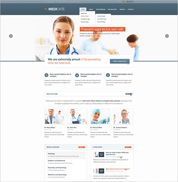 14+ Medical Blog Themes & Templates