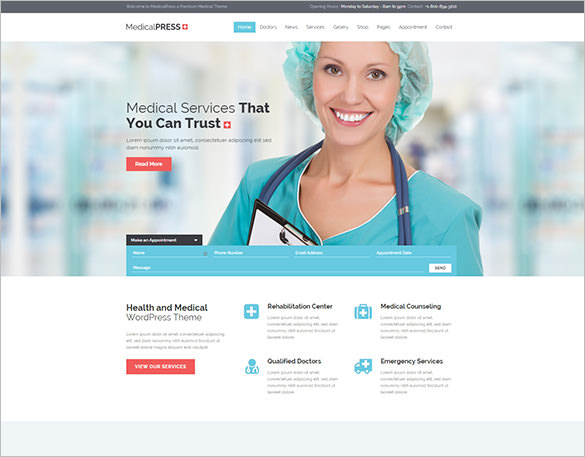 20+ Medical Bootstrap Themes & Templates