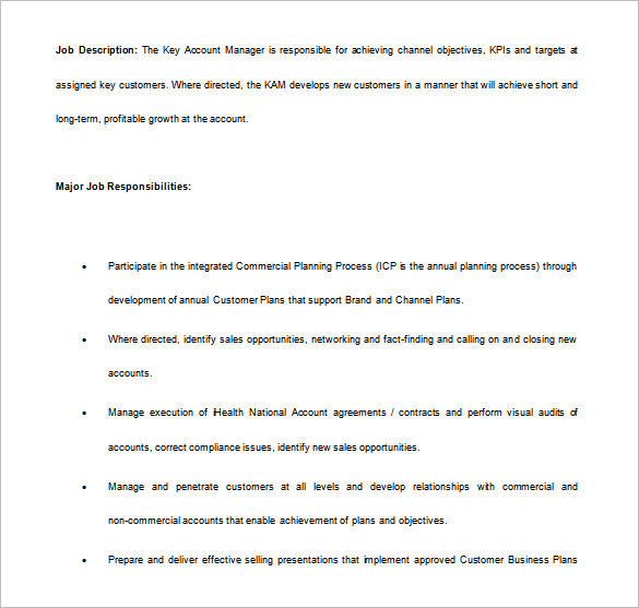 11+ Account Manager Job Description Templates Free Sample, Example, Format Download!