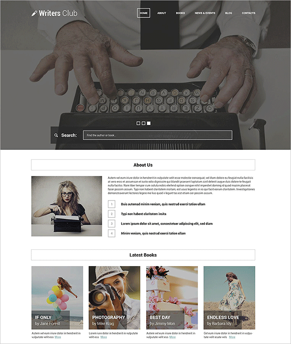 17+ Writer Blog Themes & Templates
