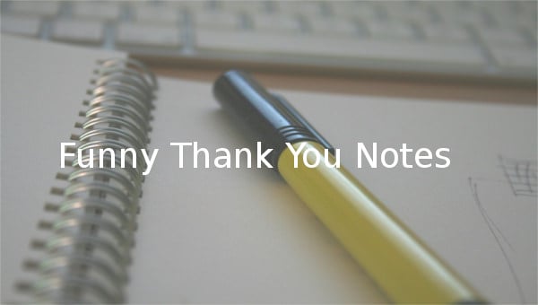 funny thank you notes