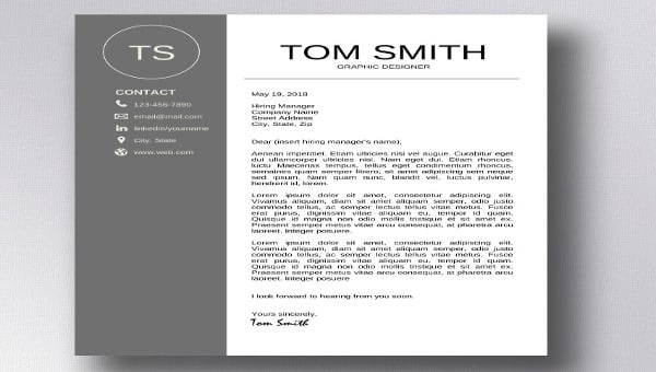 sales cover letter template
