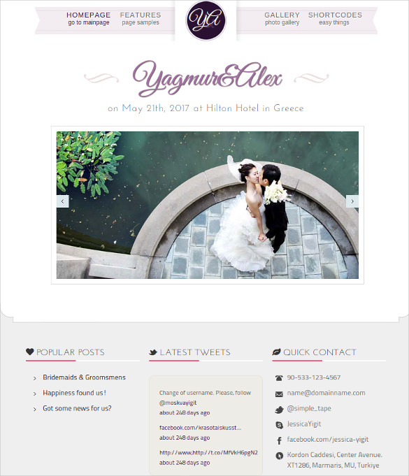 17+ Wedding Bootstrap Themes & Templates Free & Premium Templates