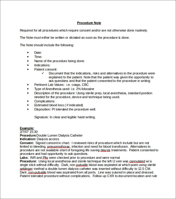 Medical Note Template 7+ Free Word, PDF Format Download!