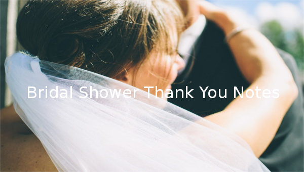 bridal shower thank you notes bridal shower thank you notes