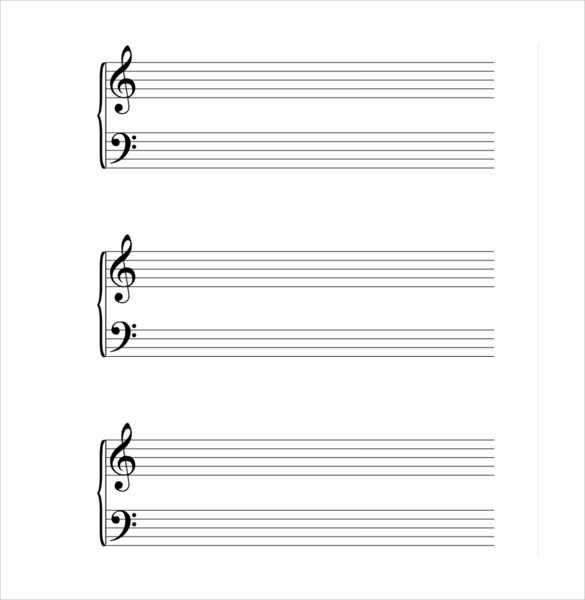 large musical note template