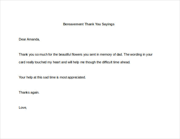 bereavement-thank-you-sayings