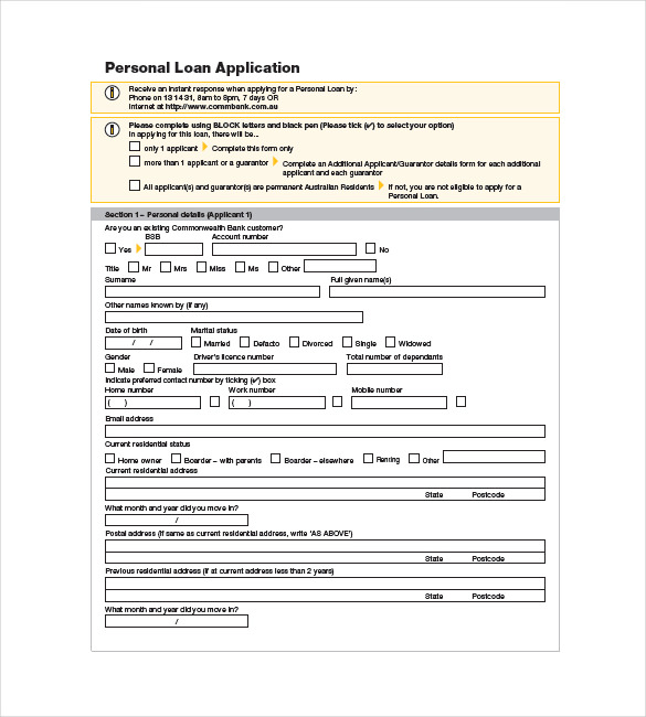 Loan Note Template 8 Free Word, PDF Documents Download