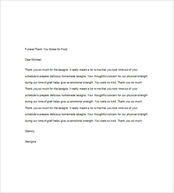 7+ Funeral Thank You Notes Free Sample, Example, Format Download!