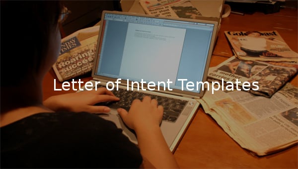 letter of intent templates feature