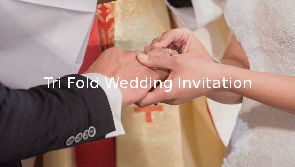 tri fold wedding invitation tri fold wedding invitation