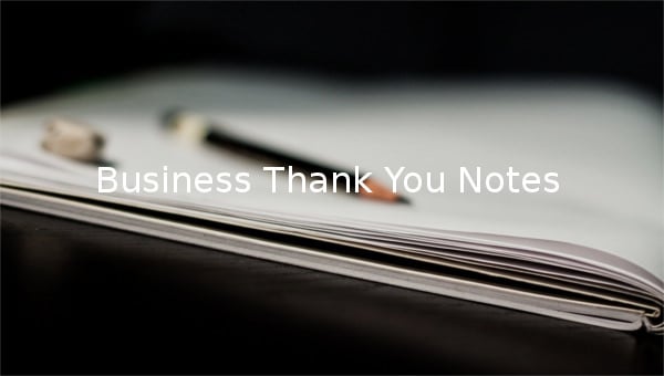 business thank you notes