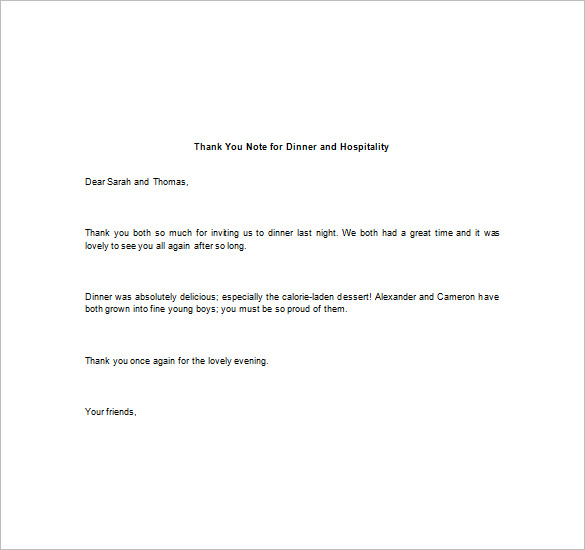 8-thank-you-note-for-dinner-free-sample-example-format-download